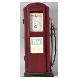 Vintage Red Metal Gas Pump