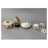 Decorative Porcelain Containers Grouping
