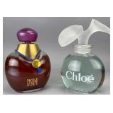 Cassini and Chloe Glass Perfume Display Bottles