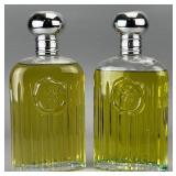 Giorgio Glass Perfume Display Bottles, Pair