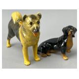 Mortens Ceramic Dog Figurines, Pair
