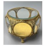 Stylebuilt 24K Gold Plated Glass Box