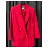 SAG HARBOR Red Double-Breasted Blazer