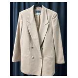 SAG HARBOR Beige Double-Breasted Blazer