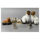 Assorted Animal Figurines, Cats and Dogs