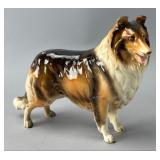Ceramic Collie Dog Figurine