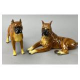 Mortens Studio Ceramic Boxer Dog Figurines
