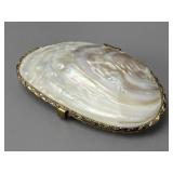 Mother-of-Pearl Hinged Clutch