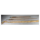 Two Bamboo Fishing Rods with Cover