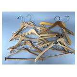 Assorted Wooden Clothing Hangers