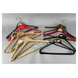 Assorted Plastic Hangers with Labels