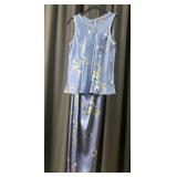 Halston Floral Two-piece Outfit