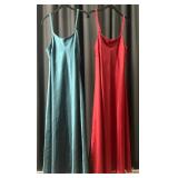 CABERNET Sleepwear Dresses, Teal and Red