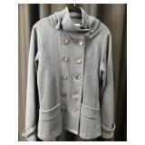Coldwater Creek Gray Jacket with Hood