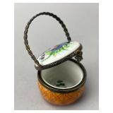 Limoges Porcelain Hinged Trinket Box