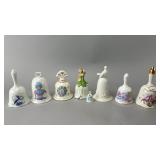 Set of 8 Porcelain Decorative Bells