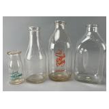 Collection of Glass Dairy Bottles