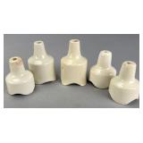 Set of Five Ceramic Pie Funnels