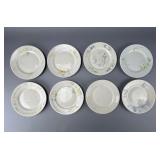Scammell Lamberton Ivory China Plates, Set of 8