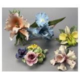 Porcelain Floral Arrangements Grouping