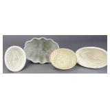 Set of Four Ceramic Food Molds, approx 6 inches