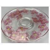 Hand-painted Glass Plate, 1950s