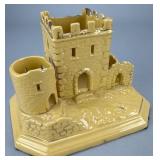 Castle-Shaped Ceramic Planter, 7 inches in length
