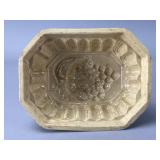 Cream-Glazed Ceramic Food Mold
