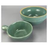 Set of Two Ceramic Bowls, Marked 