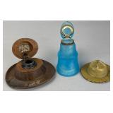 Grouping of Three Collectible Inkwells