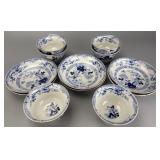 Real Ironstone China Bowls and Plates Set, 234