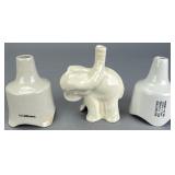 Nutbrown Ceramic Pie Funnels, Set of 3