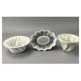 Shelley Ceramic Jelly Molds, Set of 3