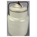 Stoneware Storage Jar with Lid