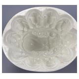 Brownfield Oval Ceramic Dish, Approx 8 inches