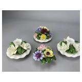 Set of Ceramic Floral Arrangements