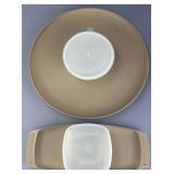 Tupperware Serving Tray Set, approx 14 inches