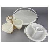 Tupperware Plastic Container Set with Caddy