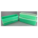 Tupperware 784-3 Green Plastic Container Set