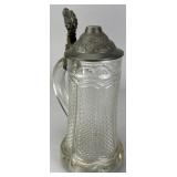 Glass Stein with Pewter Lid