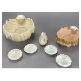 Lenox Decorative Bowls and Swan Figurine, 9 inches