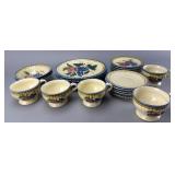 Estancia Pottery Handpainted Dinnerware Set