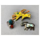 Silver Ring and Brooch Collection