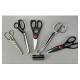 Assorted Scissors and Binder Clip