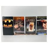 Four VHS Tapes with Original Packaging