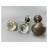 Glass and Metal Door Knobs