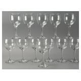 12pcs set of Clear Glass Wine Glasses
