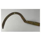 Hand Sickle with Wooden Handle