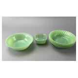 Fire-King Jadeite Glass Bowl Set