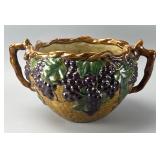 Ceramic Jardiniere with Grape Motifs